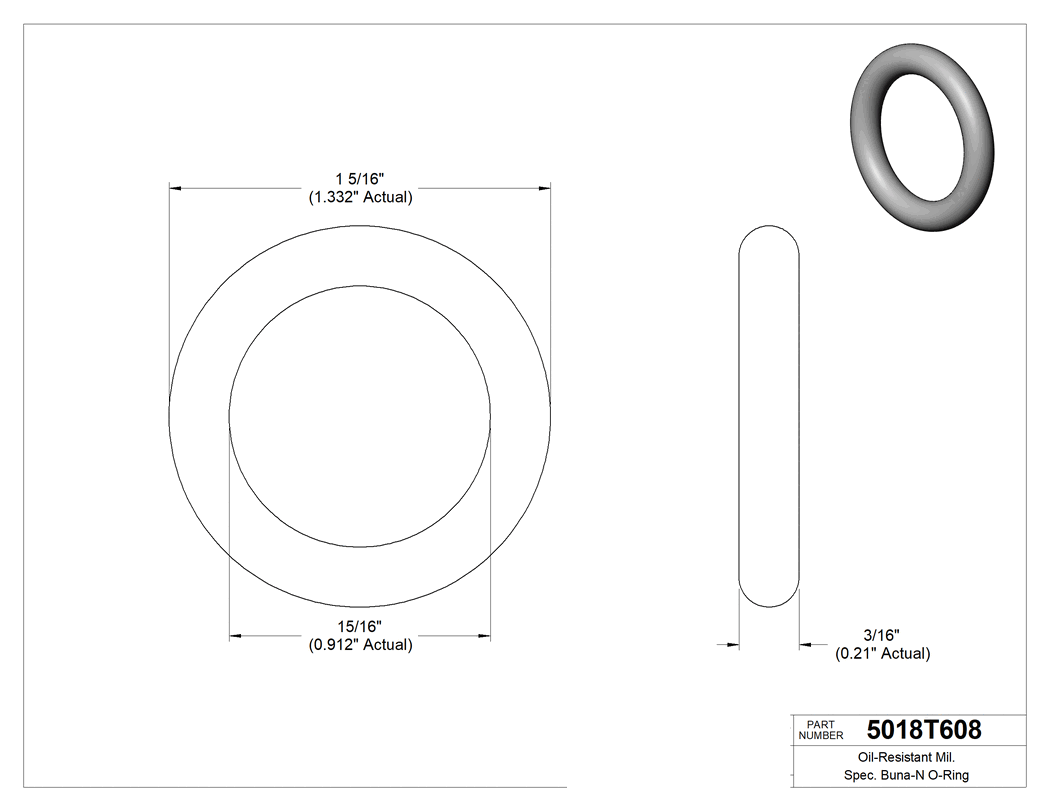 Technical drawing - 5018T608
